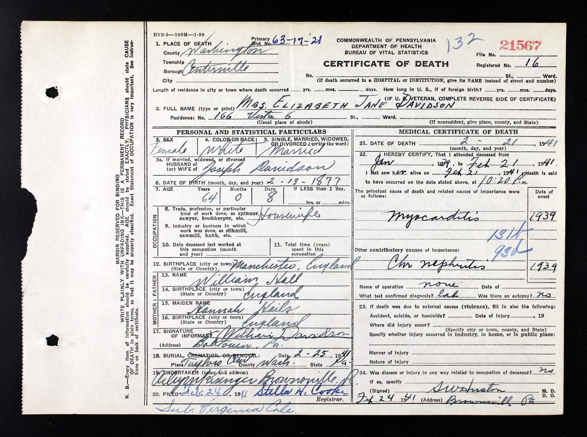 death cert